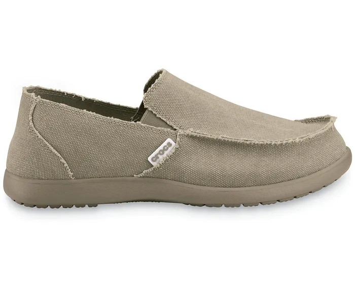 Big and Tall 14 Men Crocs Santa Cruz SlipOn Khaki Khaki