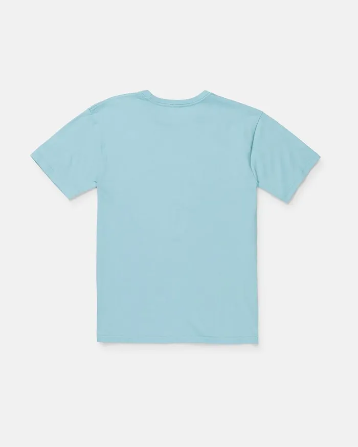 Big Boys Skate Fast Short Sleeve Tee 8211 Sea Blue Kids Volcom TShirts and Tanks