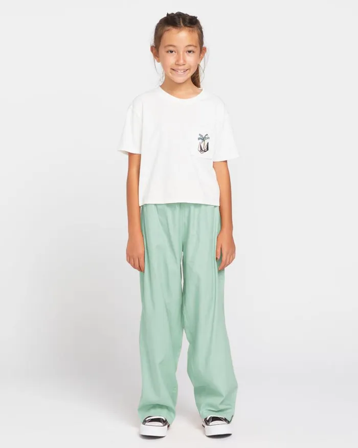 Big Girls Pkt Dial Short Sleeve Tee 8211 Winter White Kids Volcom TShirts and Tanks Big Girls Pkt Dial Short Sleeve Tee 8211 Winter White Kids Volcom TShirts and Tanks