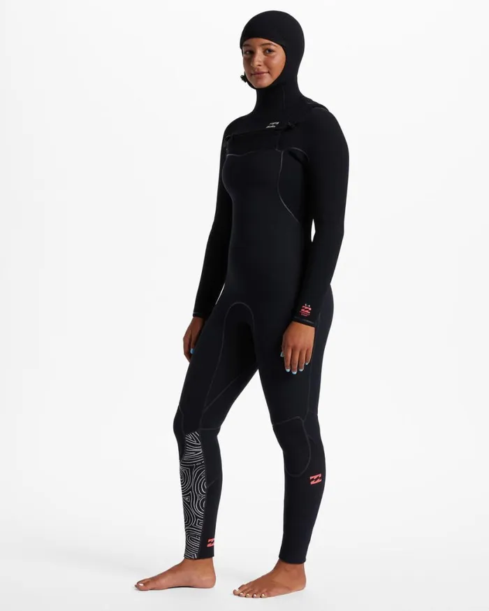 Billabong 54 Furnace Chest Zip Hooded Wetsuit Midnight Trails Womens Wetsuits Billabong 54 Furnace Chest Zip Hooded Wetsuit Midnight Trails Womens Wetsuits