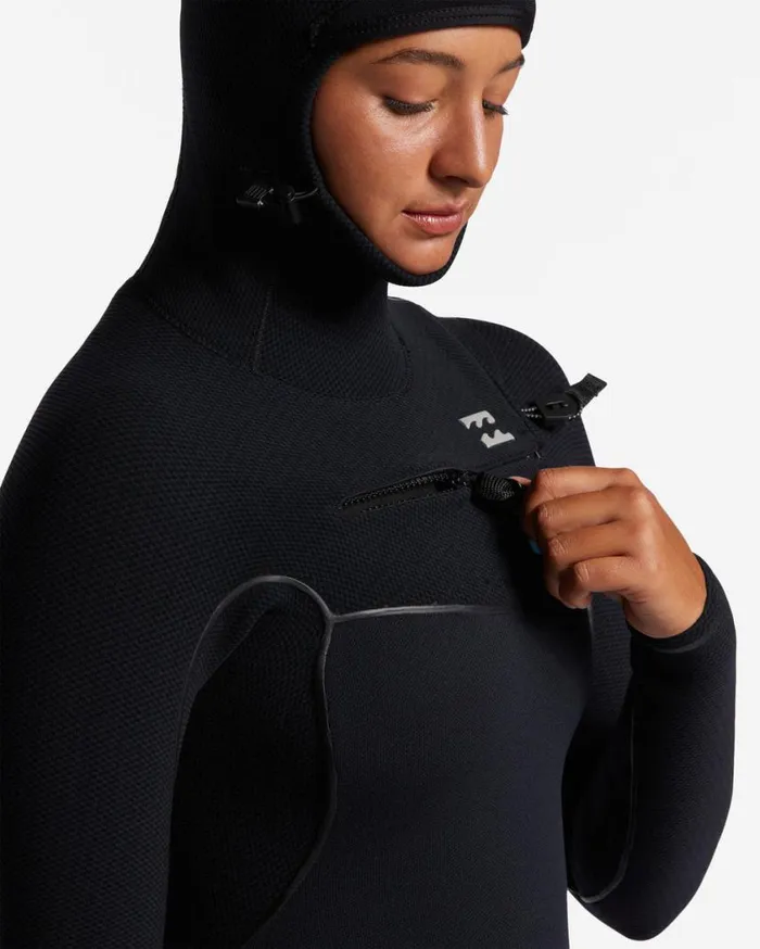 Billabong 54 Furnace Chest Zip Hooded Wetsuit Midnight Trails Womens Wetsuits Billabong 54 Furnace Chest Zip Hooded Wetsuit Midnight Trails Womens Wetsuits