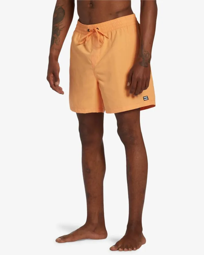 Billabong All Day Layback 16034 Elastic Waist Shorts Melon Mens Layback Boardshorts Billabong All Day Layback 16034 Elastic Waist Shorts Melon Mens Layback Boardshorts