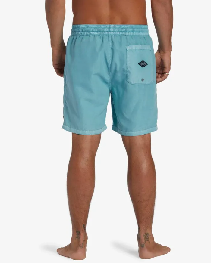 Billabong All Day Overdyed Layback 17034 Elastic Waist Shorts Dusty Blue Mens Short Length 16034 8211 175034 Billabong All Day Overdyed Layback 17034 Elastic Waist Shorts Dusty Blue Mens Short Length 16034 8211 175034
