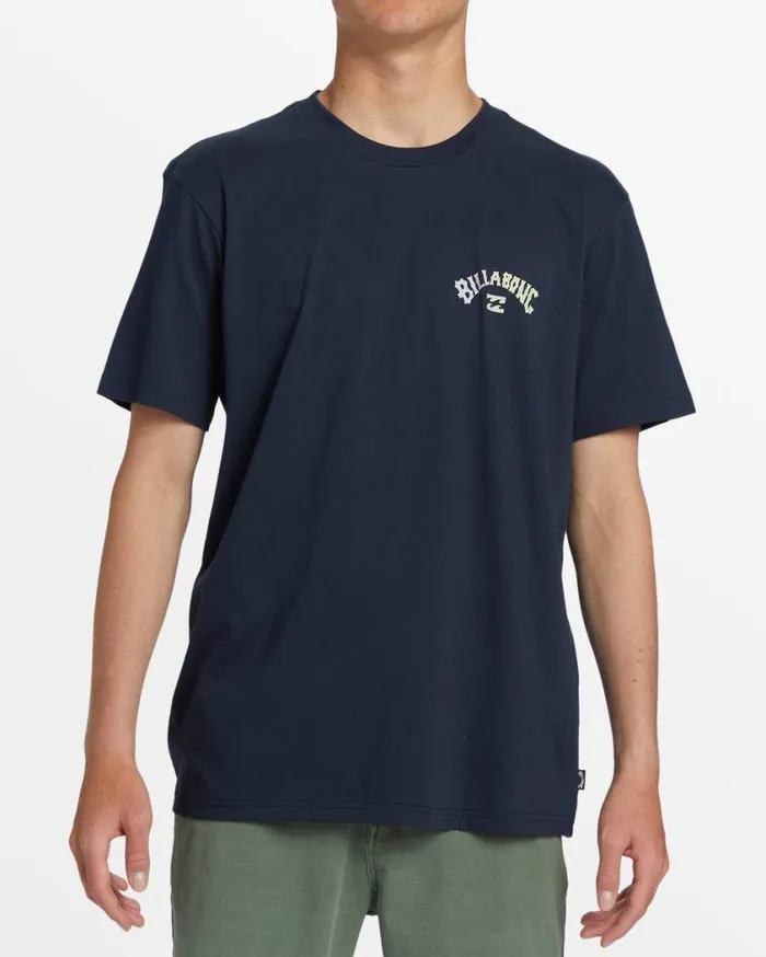 Billabong Arch Fill TShirt Navy Mens TShirts