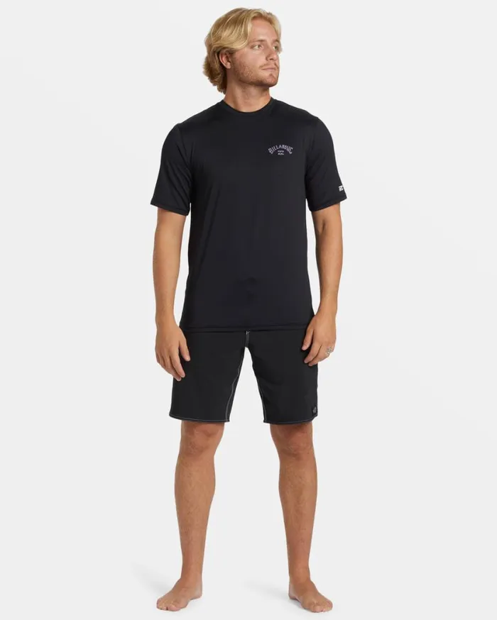Billabong Arch Wave Loose Fit Short Sleeve Surf Tee Black Mens Rashguards and Surf Tees Billabong Arch Wave Loose Fit Short Sleeve Surf Tee Black Mens Rashguards and Surf Tees