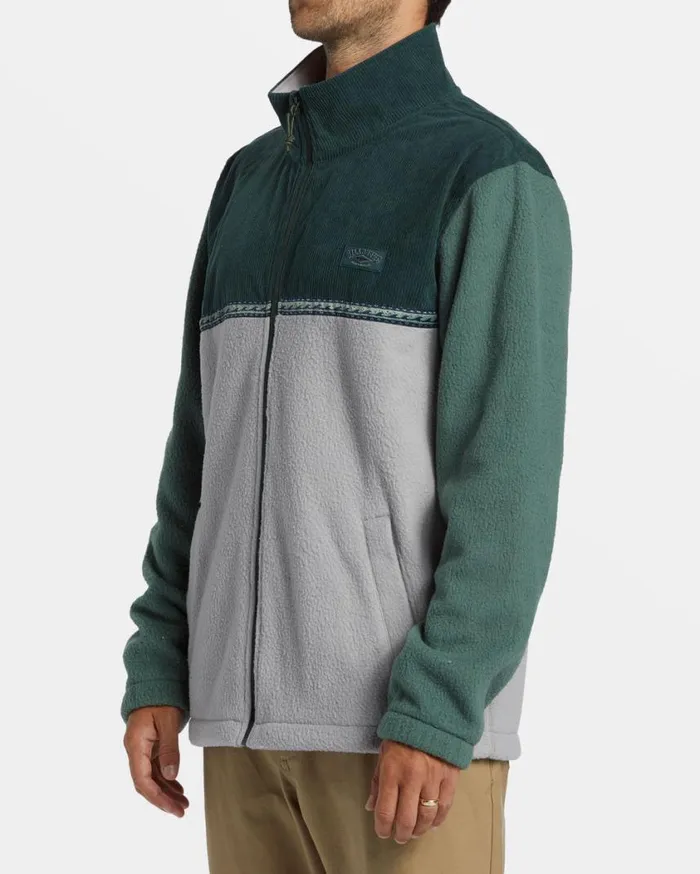 Billabong Boundary Trail Polar Fleece Full Zip Pullover Forest Green Mens Hoodies and Fleece Billabong Boundary Trail Polar Fleece Full Zip Pullover Forest Green Mens Hoodies and Fleece