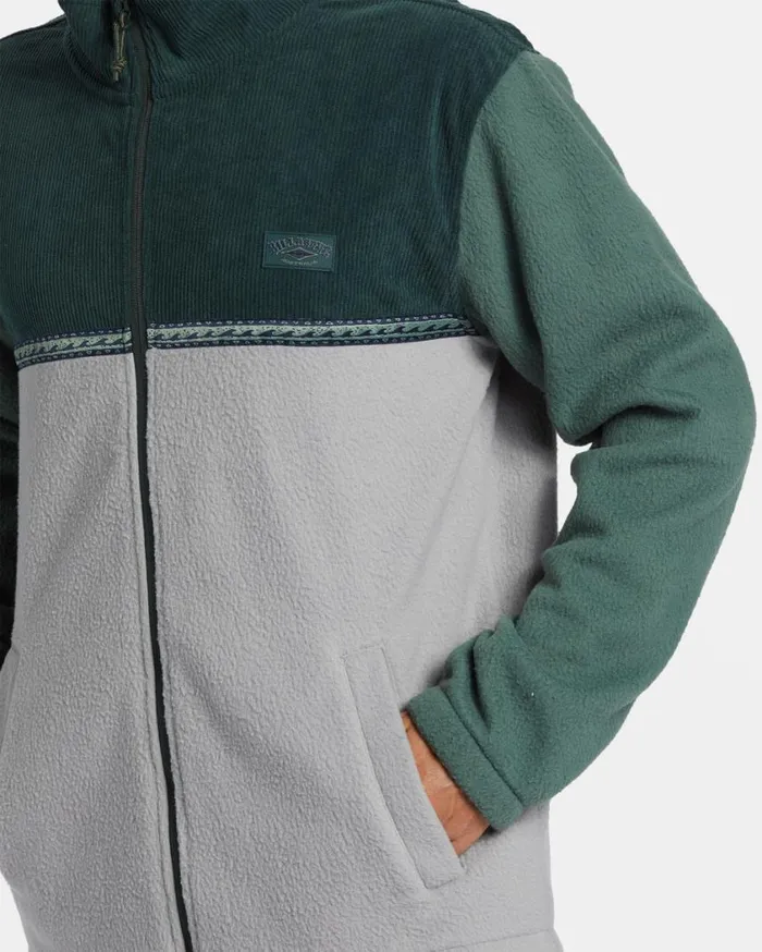 Billabong Boundary Trail Polar Fleece Full Zip Pullover Forest Green Mens Hoodies and Fleece Billabong Boundary Trail Polar Fleece Full Zip Pullover Forest Green Mens Hoodies and Fleece