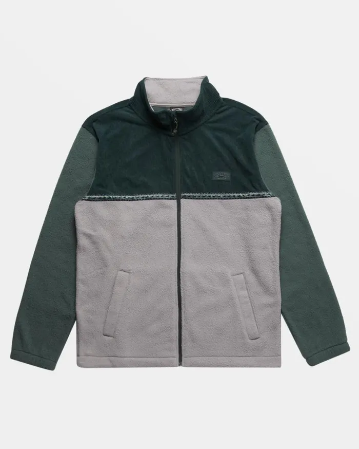 Billabong Boundary Trail Polar Fleece Full Zip Pullover Forest Green Mens Hoodies and Fleece Billabong Boundary Trail Polar Fleece Full Zip Pullover Forest Green Mens Hoodies and Fleece