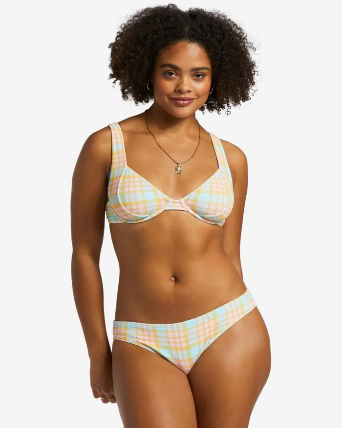 Billabong Check Please Emma Underwired Bikini Top Multi Womens Bikini Tops Billabong Check Please Emma Underwired Bikini Top Multi Womens Bikini Tops