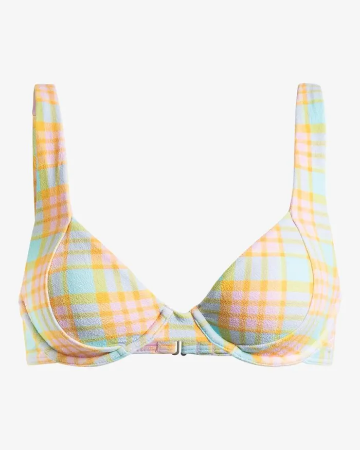 Billabong Check Please Emma Underwired Bikini Top Multi Womens Bikini Tops Billabong Check Please Emma Underwired Bikini Top Multi Womens Bikini Tops