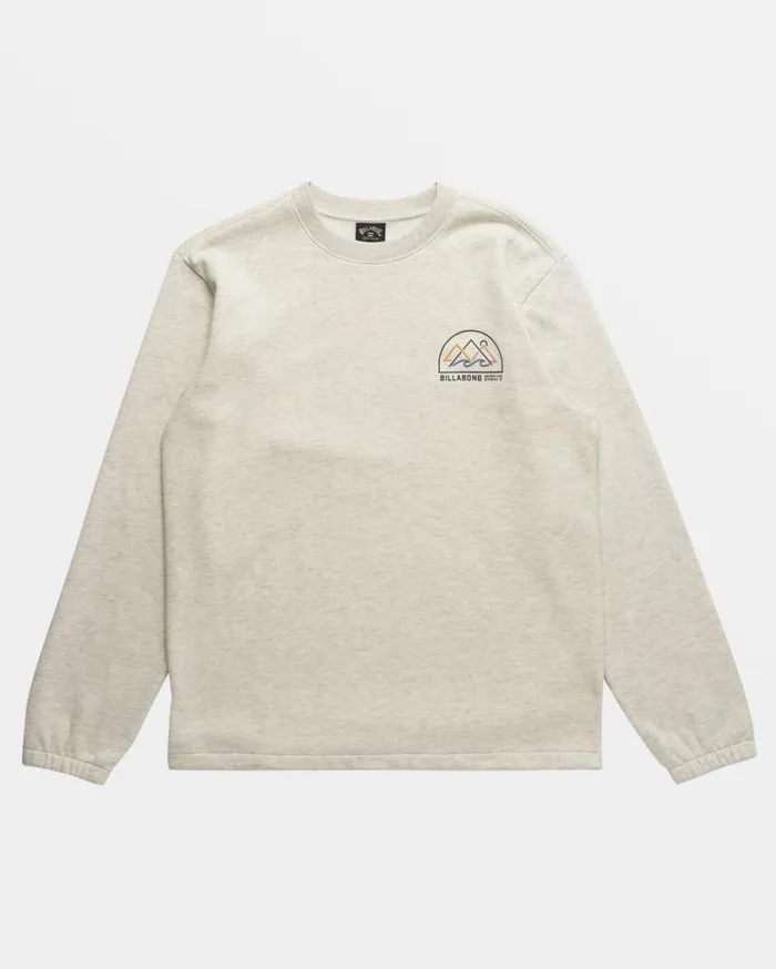 Billabong Compass Crewneck Sweatshirt Oatmeal Heather Mens Hoodies and Fleece Billabong Compass Crewneck Sweatshirt Oatmeal Heather Mens Hoodies and Fleece