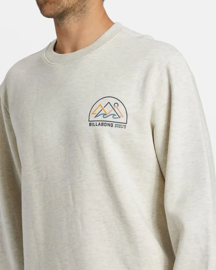 Billabong Compass Crewneck Sweatshirt Oatmeal Heather Mens Hoodies and Fleece Billabong Compass Crewneck Sweatshirt Oatmeal Heather Mens Hoodies and Fleece