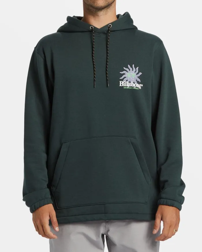 Billabong Compass Hoodie Forest Green Mens Hoodies and Fleece Billabong Compass Hoodie Forest Green Mens Hoodies and Fleece
