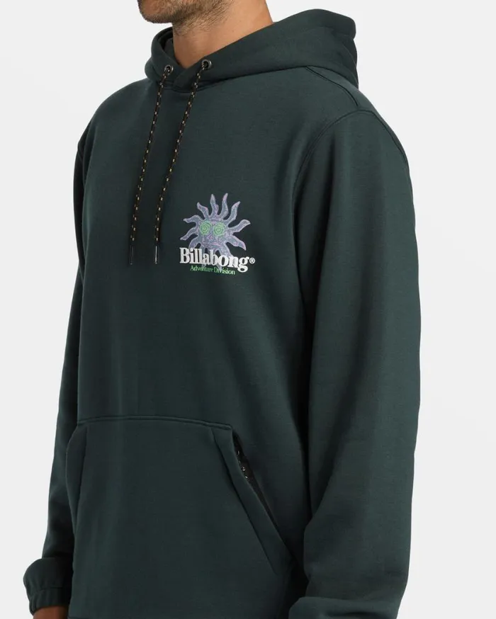 Billabong Compass Hoodie Forest Green Mens Hoodies and Fleece Billabong Compass Hoodie Forest Green Mens Hoodies and Fleece