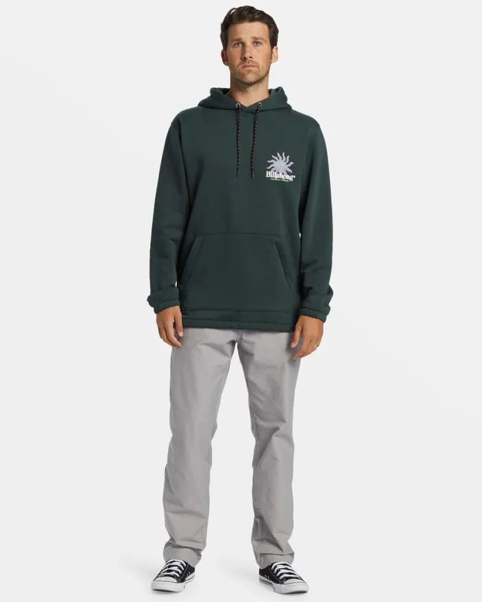 Billabong Compass Hoodie Forest Green Mens Hoodies and Fleece Billabong Compass Hoodie Forest Green Mens Hoodies and Fleece