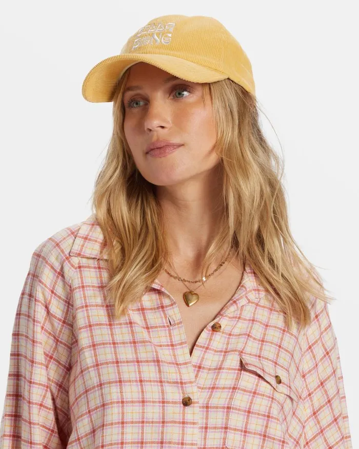Billabong Dad Hat Strapback Hat Pale Yellow Womens Hats and Beanies Billabong Dad Hat Strapback Hat Pale Yellow Womens Hats and Beanies