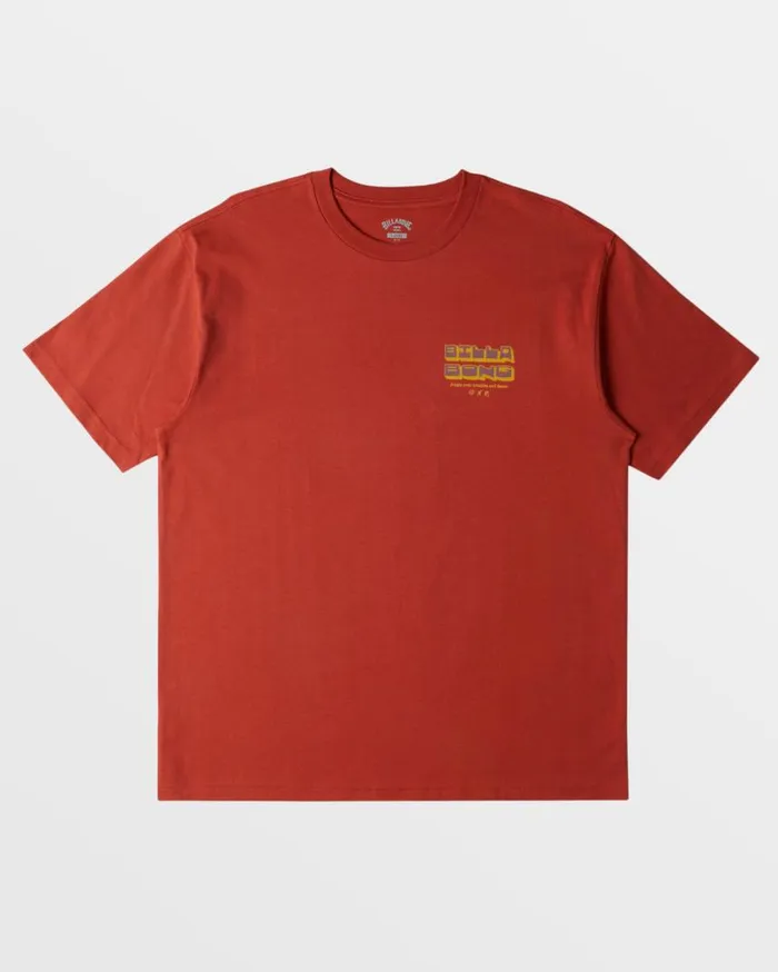 Billabong Dance TShirt Dusty Red Mens TShirts Billabong Dance TShirt Dusty Red Mens TShirts