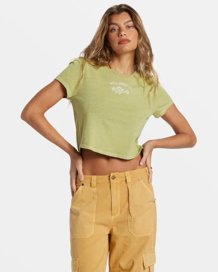 Billabong Dreamers Paradise TShirt Willow Womens Tops