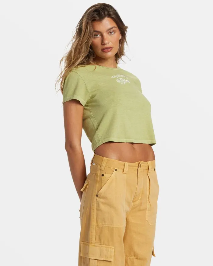 Billabong Dreamers Paradise TShirt Willow Womens Tops Billabong Dreamers Paradise TShirt Willow Womens Tops