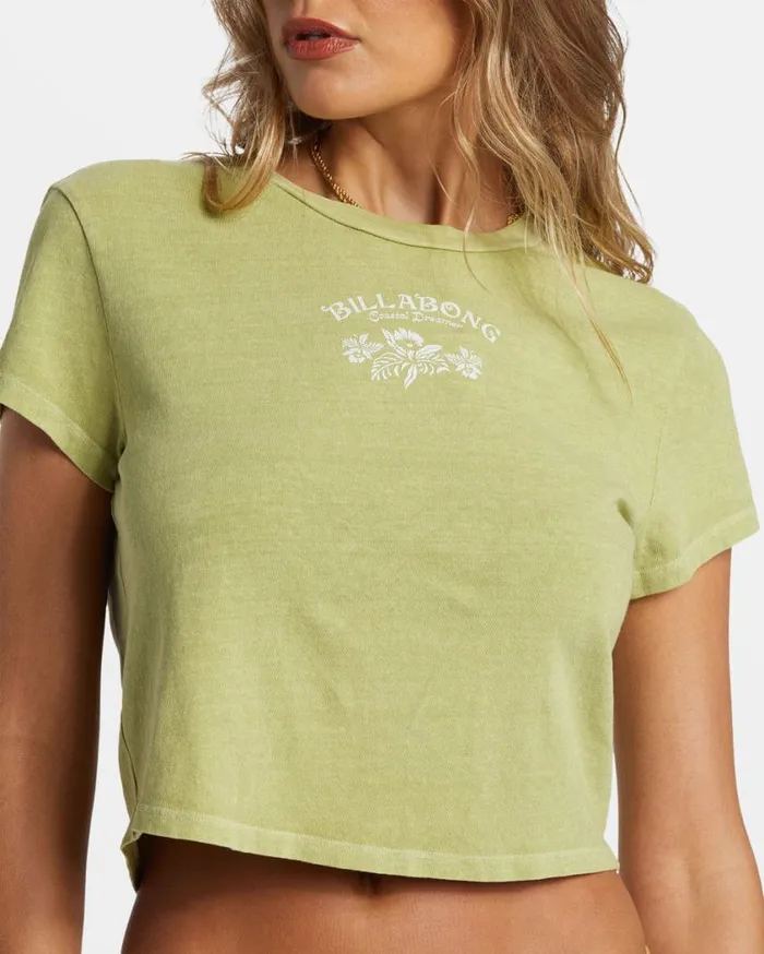 Billabong Dreamers Paradise TShirt Willow Womens Tops Billabong Dreamers Paradise TShirt Willow Womens Tops