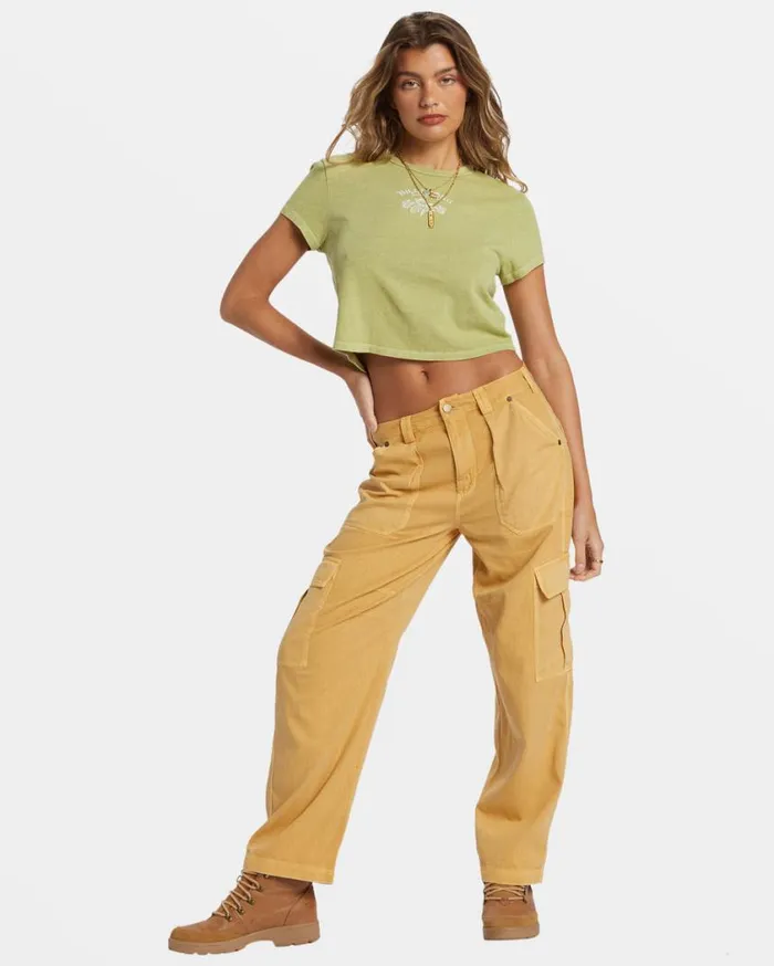 Billabong Dreamers Paradise TShirt Willow Womens Tops Billabong Dreamers Paradise TShirt Willow Womens Tops