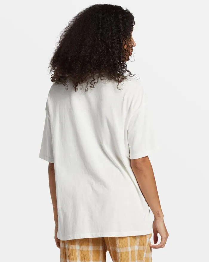 Billabong Enjoy The Journey TShirt Salt Crystal Womens Tops Billabong Enjoy The Journey TShirt Salt Crystal Womens Tops