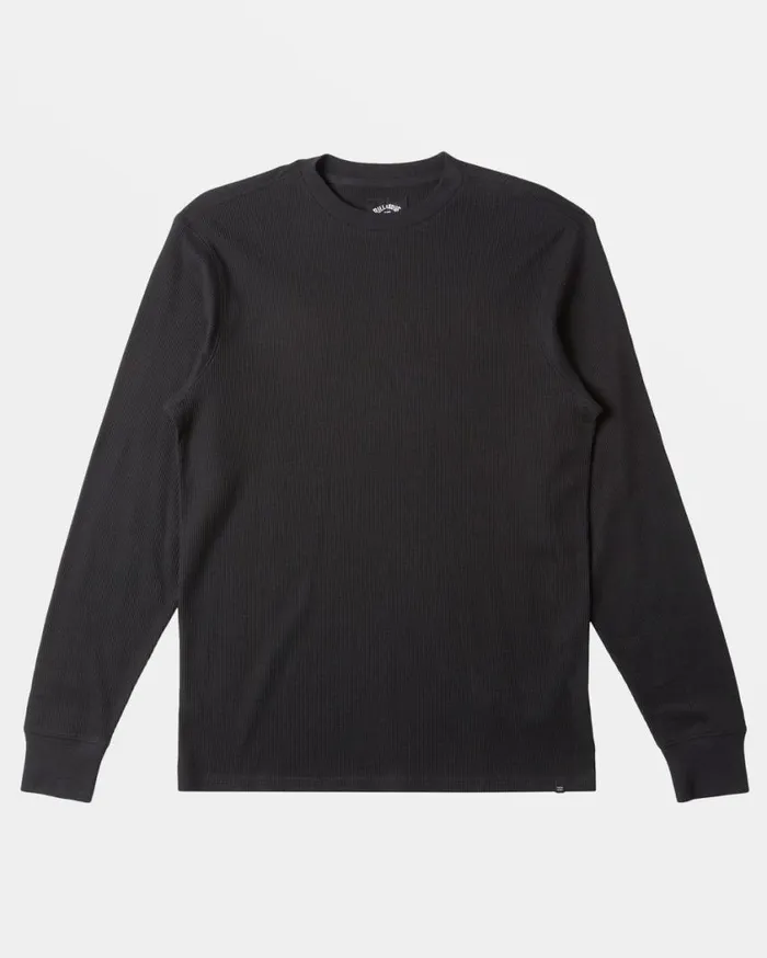 Billabong Essential Long Sleeve Thermal Top Black Mens TShirts Billabong Essential Long Sleeve Thermal Top Black Mens TShirts
