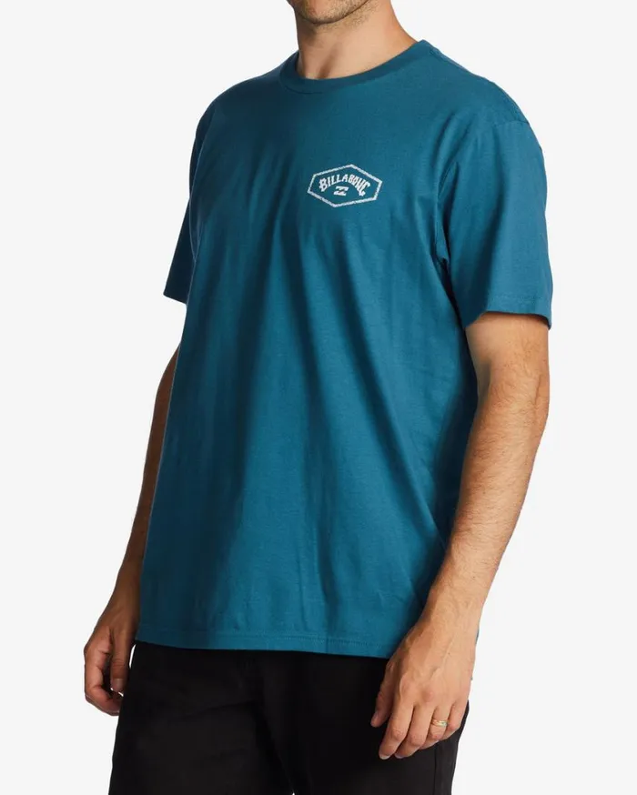 Billabong Exit Arch TShirt Blue Lagoon Mens TShirts Billabong Exit Arch TShirt Blue Lagoon Mens TShirts