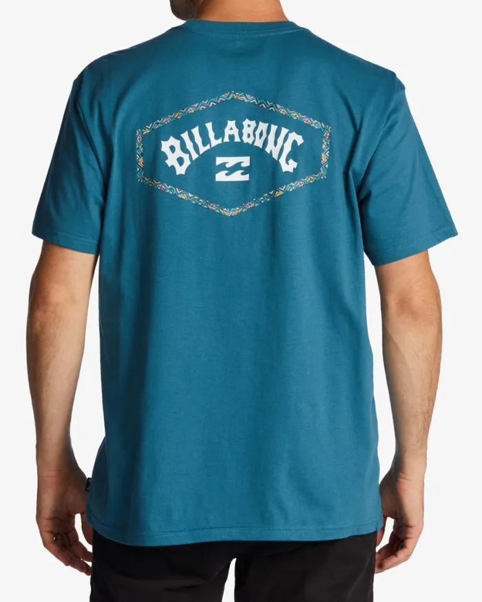 Billabong Exit Arch TShirt Blue Lagoon Mens TShirts Billabong Exit Arch TShirt Blue Lagoon Mens TShirts
