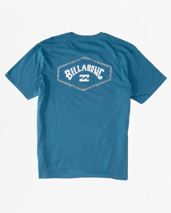 Billabong Exit Arch TShirt Blue Lagoon Mens TShirts Billabong Exit Arch TShirt Blue Lagoon Mens TShirts