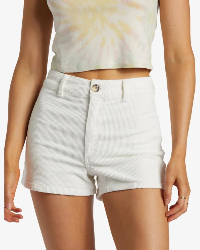 Billabong Free Fall Corduroy Shorts Salt Crystal Womens Shorts Billabong Free Fall Corduroy Shorts Salt Crystal Womens Shorts