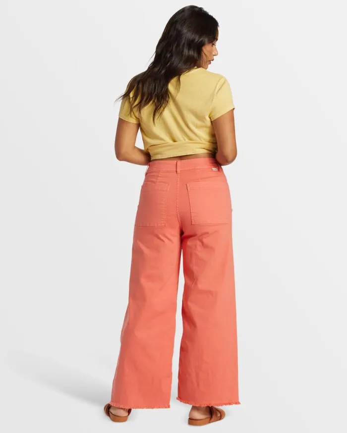 Billabong Free Fall HighWaist Pants Papaya Womens Jeans and Pants Billabong Free Fall HighWaist Pants Papaya Womens Jeans and Pants