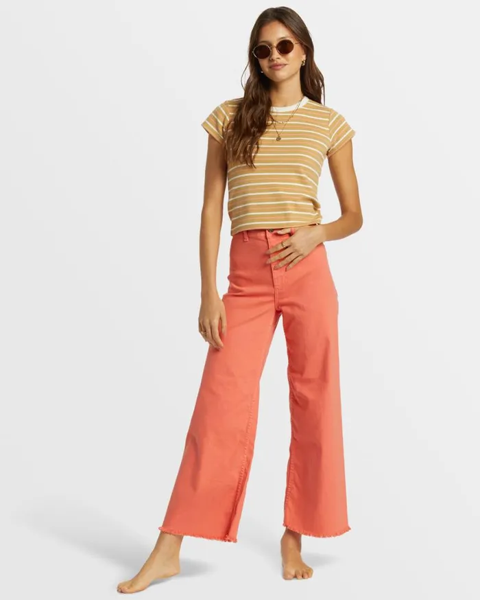 Billabong Free Fall HighWaist Pants Papaya Womens Jeans and Pants Billabong Free Fall HighWaist Pants Papaya Womens Jeans and Pants