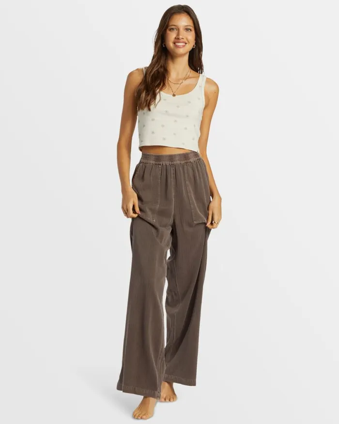 Billabong Free Time Relaxed Fit Pants Kona Womens Jeans and Pants