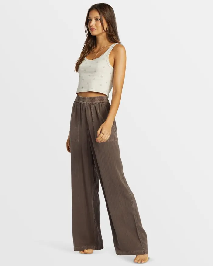 Billabong Free Time Relaxed Fit Pants Kona Womens Jeans and Pants Billabong Free Time Relaxed Fit Pants Kona Womens Jeans and Pants
