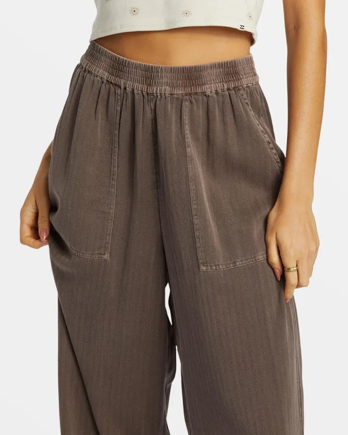 Billabong Free Time Relaxed Fit Pants Kona Womens Jeans and Pants Billabong Free Time Relaxed Fit Pants Kona Womens Jeans and Pants