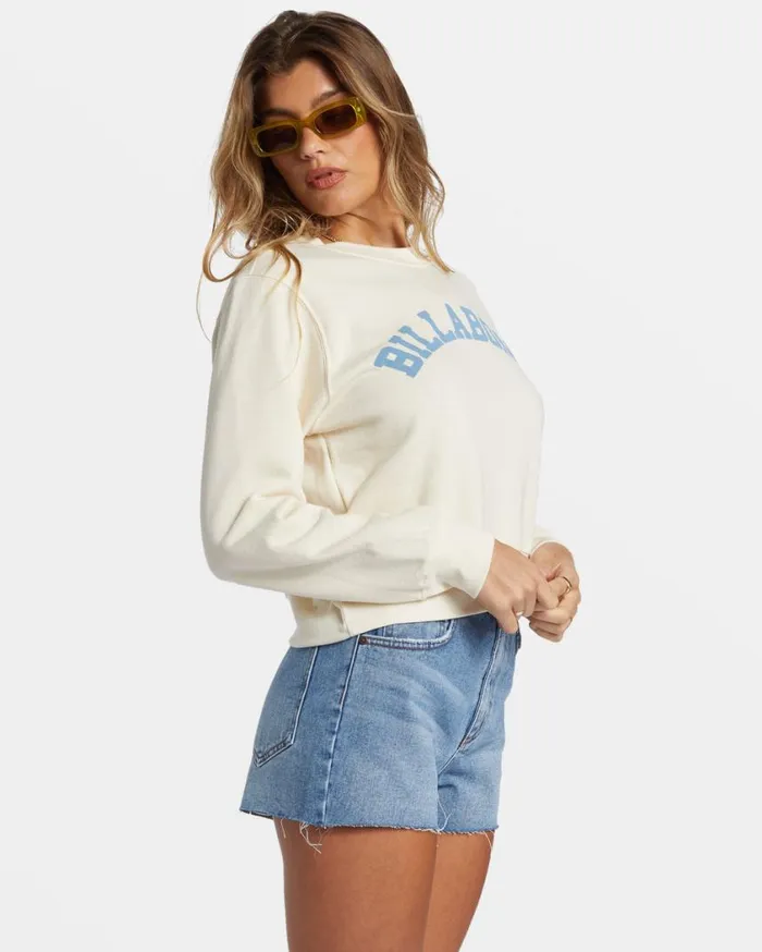 Billabong From Paradise Pullover Sweatshirt White Cap Womens Sweatshirts and Fleece Billabong From Paradise Pullover Sweatshirt White Cap Womens Sweatshirts and Fleece