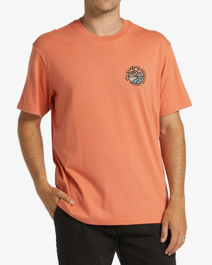 Billabong Frontier TShirt Coral Mens TShirts