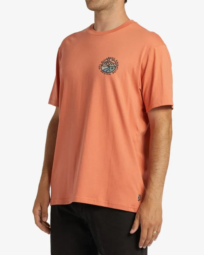 Billabong Frontier TShirt Coral Mens TShirts Billabong Frontier TShirt Coral Mens TShirts
