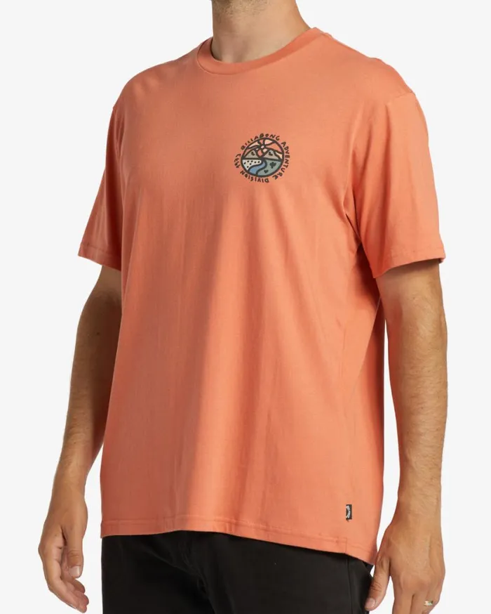 Billabong Frontier TShirt Coral Mens TShirts Billabong Frontier TShirt Coral Mens TShirts