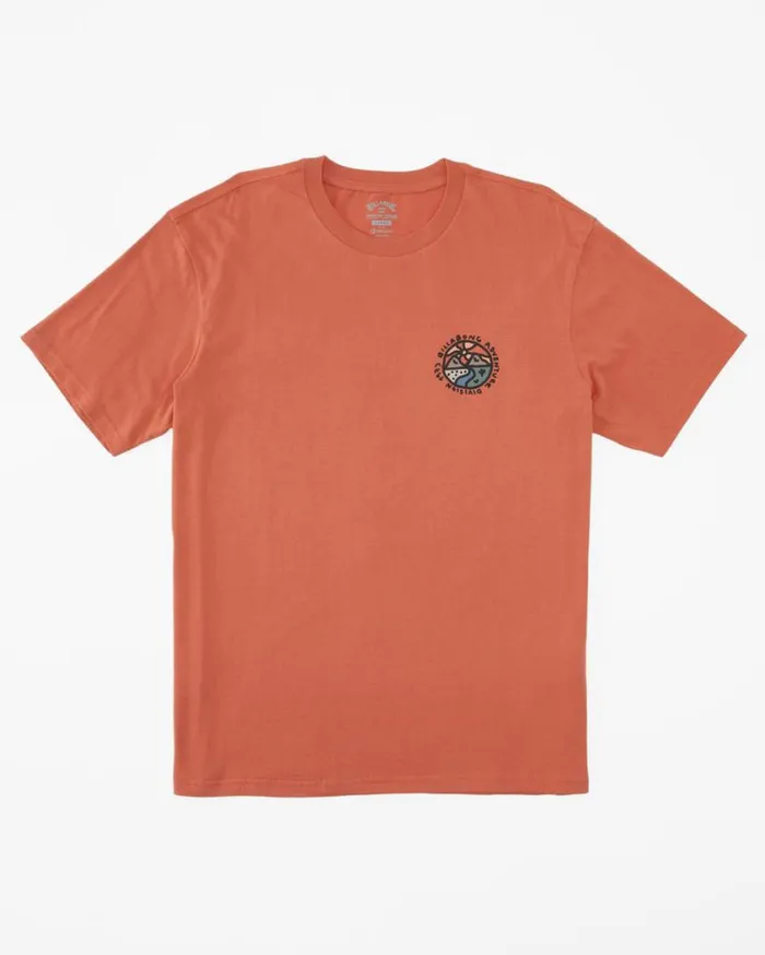 Billabong Frontier TShirt Coral Mens TShirts Billabong Frontier TShirt Coral Mens TShirts