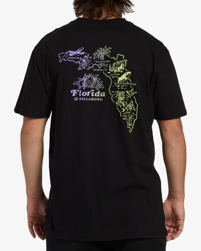 Billabong Handkie Florida Short Sleeve TShirt Black Mens TShirts