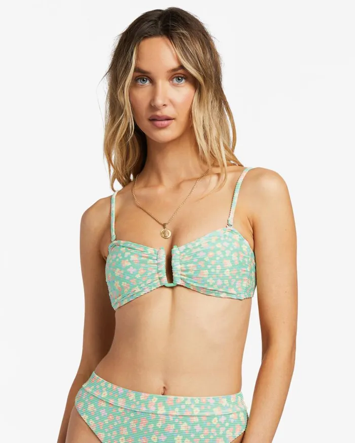 Billabong I Sea You Tanlines Bandeau Bikini Top Spearmint Womens Bikinis Billabong I Sea You Tanlines Bandeau Bikini Top Spearmint Womens Bikinis