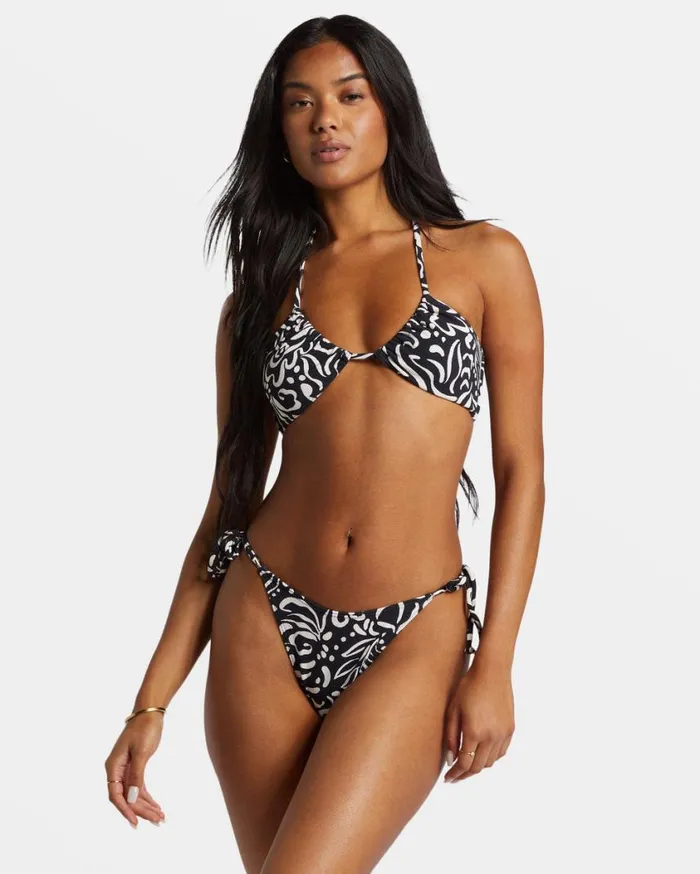 Billabong La Isla Drew Medium Coverage Bikini Top Black Pebble Womens Bikini Tops Billabong La Isla Drew Medium Coverage Bikini Top Black Pebble Womens Bikini Tops