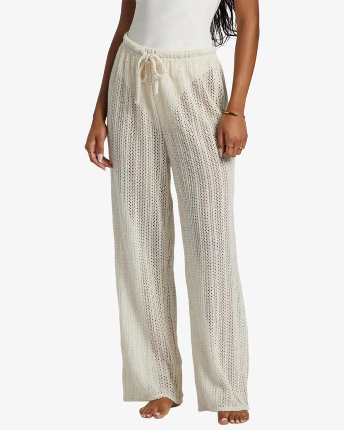Billabong Largo Beach Pant Cover Up Salt Crystal Womens Jeans and Pants Billabong Largo Beach Pant Cover Up Salt Crystal Womens Jeans and Pants