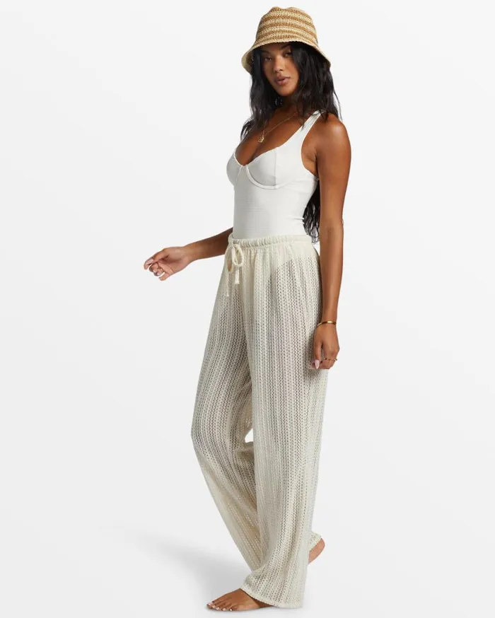 Billabong Largo Beach Pant Cover Up Salt Crystal Womens Jeans and Pants Billabong Largo Beach Pant Cover Up Salt Crystal Womens Jeans and Pants
