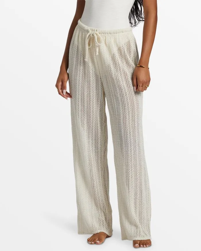 Billabong Largo Beach Pant Cover Up Salt Crystal Womens Jeans and Pants Billabong Largo Beach Pant Cover Up Salt Crystal Womens Jeans and Pants