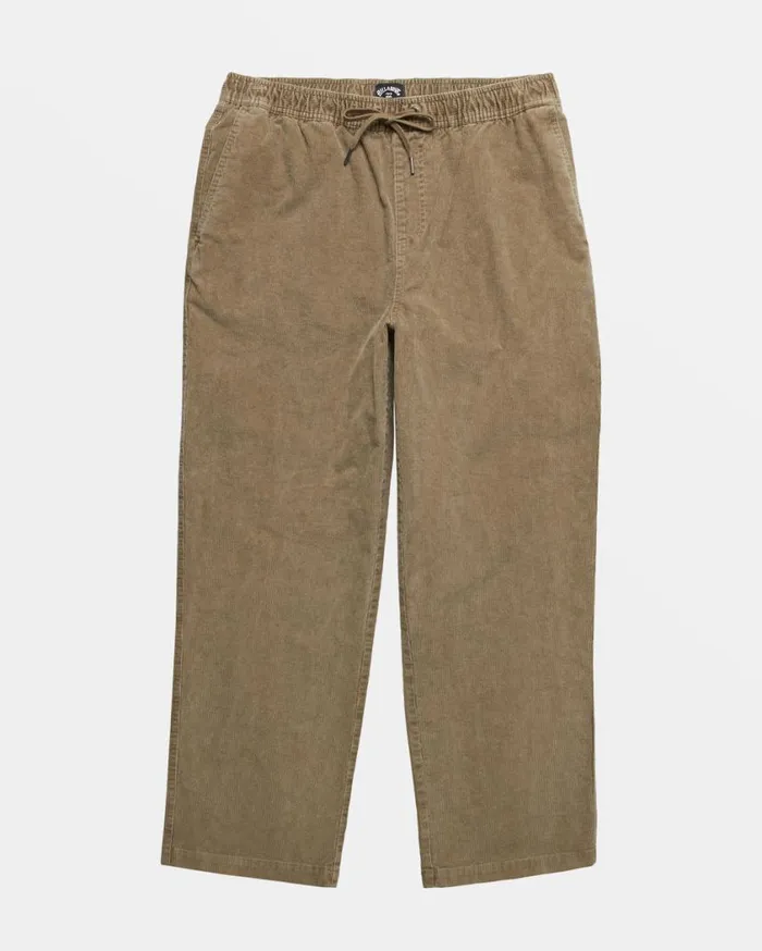 Billabong Larry Elastic Waist Corduroy Pants Dune Mens Jeans and Pants