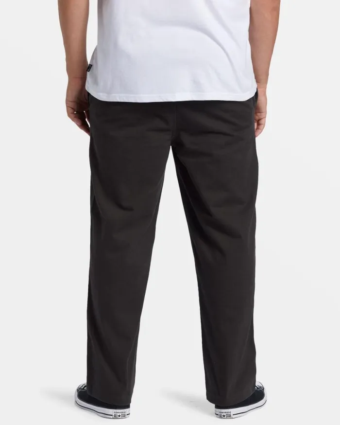 Billabong Larry Elastic Waist Pants Raven Mens Jeans and Pants Billabong Larry Elastic Waist Pants Raven Mens Jeans and Pants