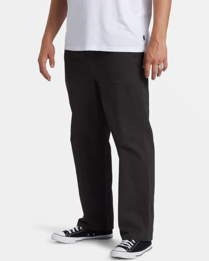 Billabong Larry Elastic Waist Pants Raven Mens Jeans and Pants Billabong Larry Elastic Waist Pants Raven Mens Jeans and Pants